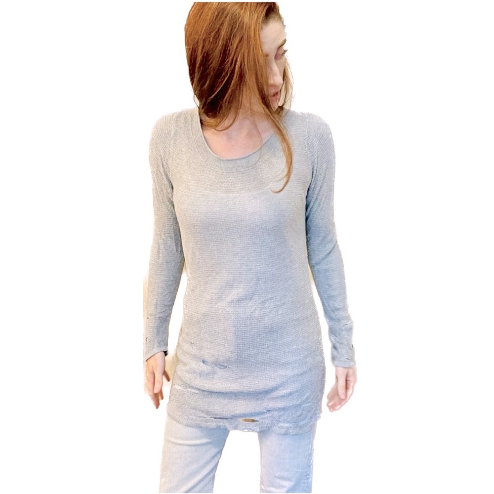Vintage Destroyed Tunic Sweater